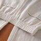 ໂສ້ງຂາສັ້ນ linen ເກົ້າຈຸດສໍາລັບແມ່ຍິງ petite