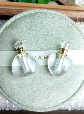 天然白水晶香薰瓶吊坠通透精油