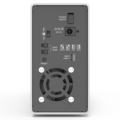 Stardom ST2-B31A Type C USB3.1Gen2 10G硬盘盒RAID0/1支持雷电3 - 图3