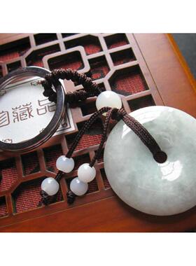 新款未镶嵌天然翡翠玉钥匙扣饰品挂件项链吊坠观音佛扣生肖