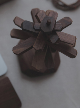 实木挂件节日圣诞树桌面装饰