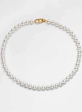 戴拉气质优雅复古施家珍珠项链