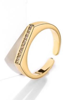 时尚风小众设计感夸张开口戒指