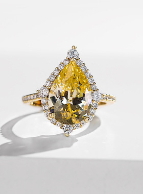 轻奢水滴小众设计时尚个性风戒子