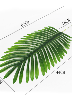 高仿真热带植物叶子散尾葵龟背叶