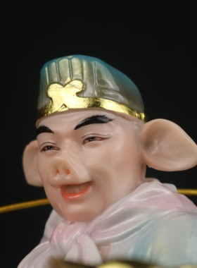 天蓬元帅将军像招财菩萨树脂摆件