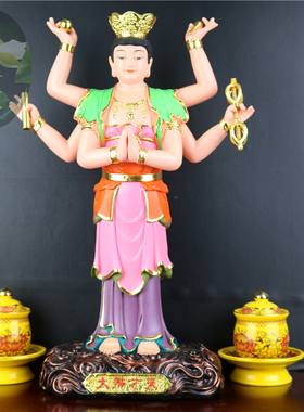 树脂工厂直销四大天王寺院神像