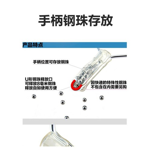 美国Trumark图马克钢珠专用弹弓速射高精度精准架橡皮筋大弓口架 - 图1