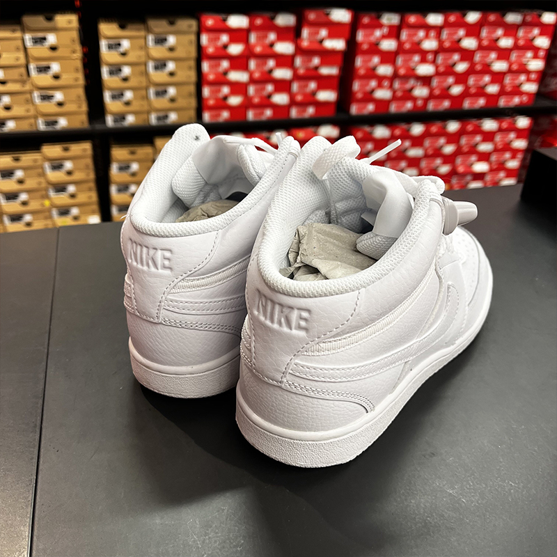 正品NIKE耐克女Court Vision Mid运动高帮皮质耐磨休闲板鞋CD5436,淘宝优惠券,粉丝福利购,淘宝优惠卷