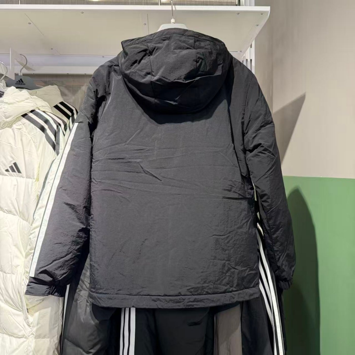Adidas阿迪达斯男25秋冬新款运动休闲防风连帽外套保暖棉服JY8303,淘宝优惠券,粉丝福利购,淘宝优惠卷