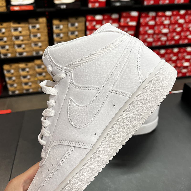 正品NIKE耐克女Court Vision Mid运动高帮皮质耐磨休闲板鞋CD5436,淘宝优惠券,粉丝福利购,淘宝优惠卷