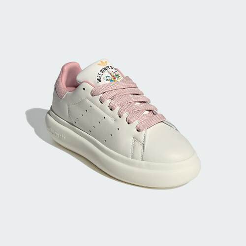 adidas阿迪达斯三叶草夏季女鞋STAN SMITH PF运动鞋休闲鞋JR5454 - 图1