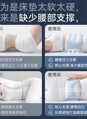 腰枕腰垫睡觉专用护腰带垫