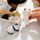 Japanese lucky cat chopstick stand