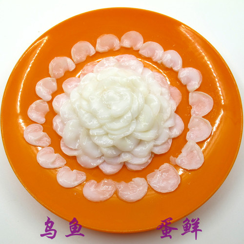 中乌鱼蛋片 乌鱼蛋 墨鱼蛋海参鱿鱼虾仁大闸蟹鱼胶海鲜 500g包邮 - 图3