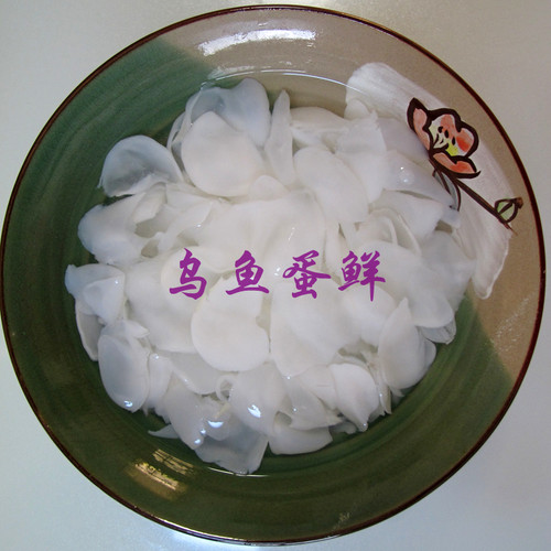 中乌鱼蛋片 乌鱼蛋 墨鱼蛋海参鱿鱼虾仁大闸蟹鱼胶海鲜 500g包邮 - 图1