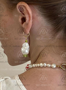 欧美小众巴洛克珍珠时髦短款项链