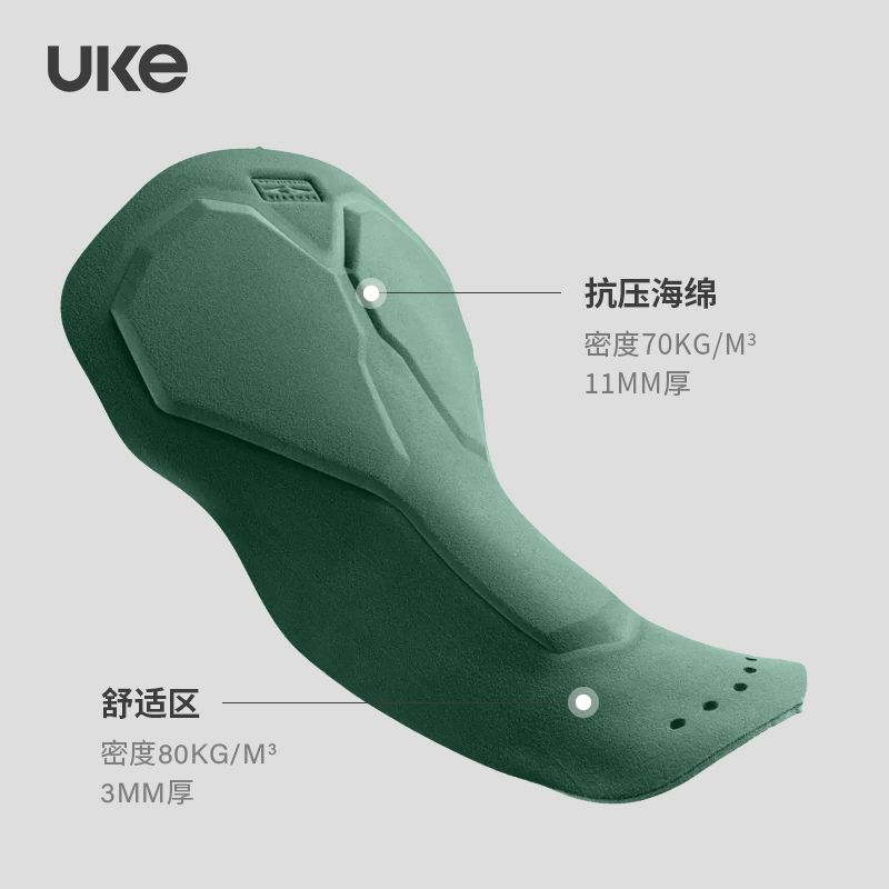 UKE骑行裤女子秋冬防风抓绒保暖EIT坐垫公路车背带长裤暮时