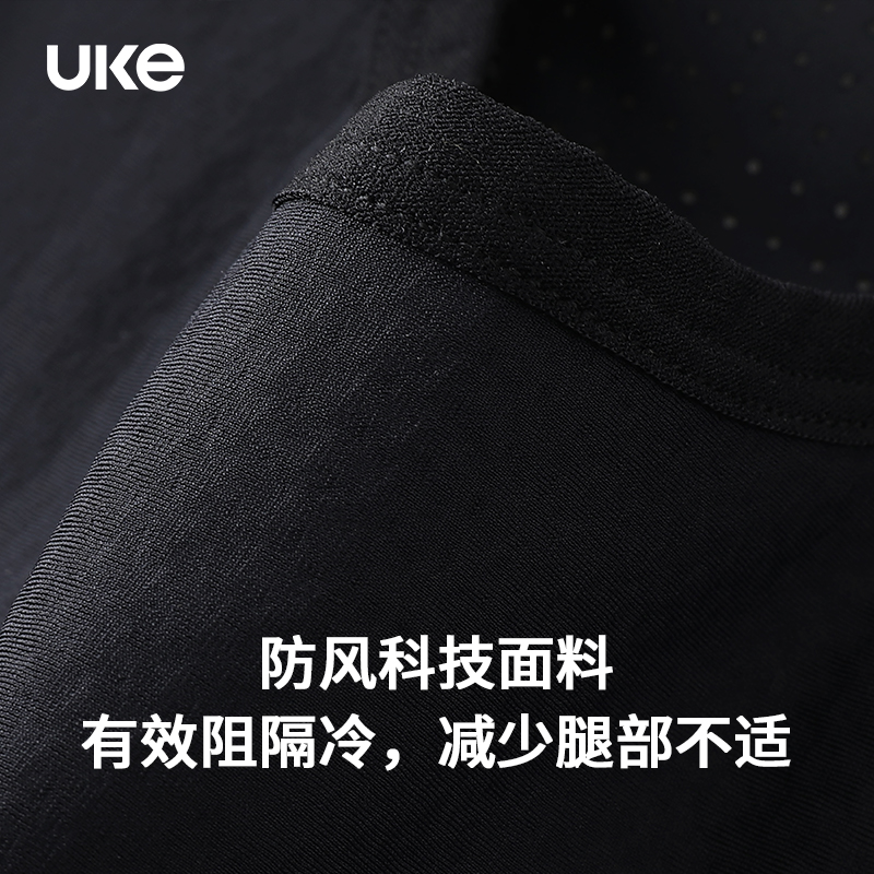 UKE骑行裤女子秋冬防风抓绒EIT双箭头骑行裤保暖防泼水零度骑元青