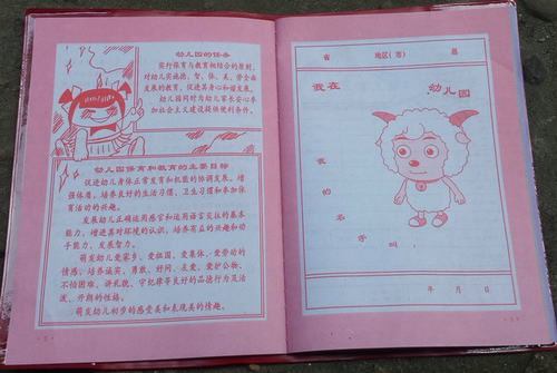 幼儿园红皮幼儿素质教育评定报告册 儿童成长记录手册纪念册 - 图2