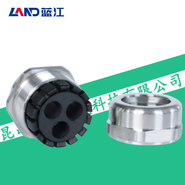 Lanjiang three-hole stainless steel cable waterproof gran head