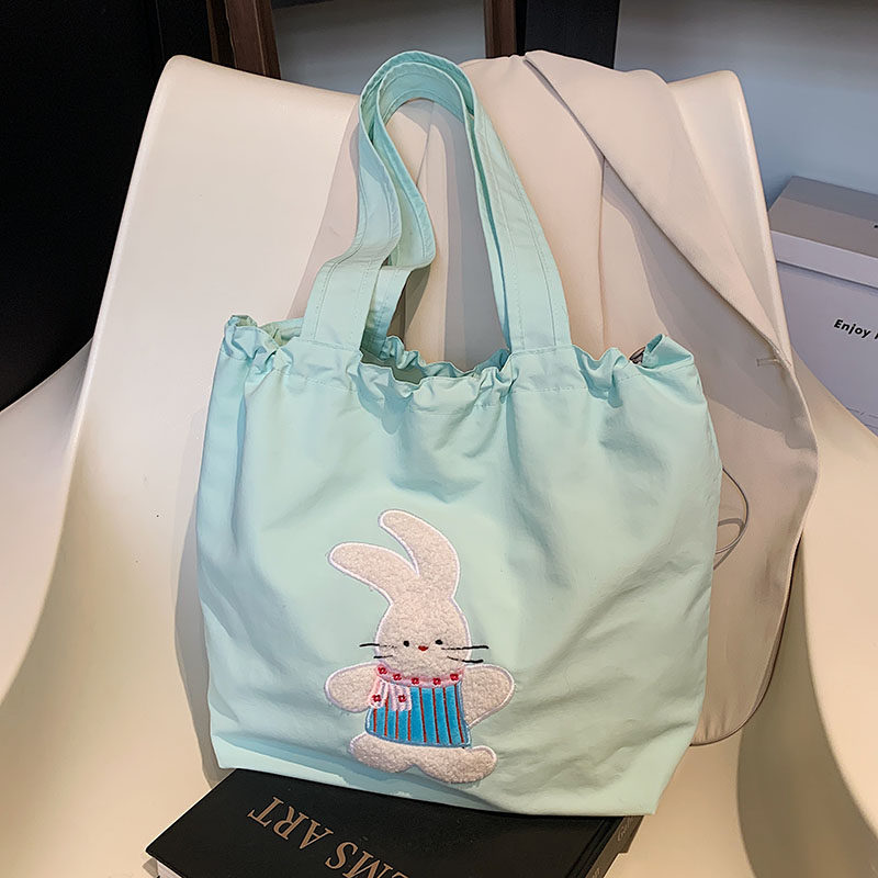 大容量托特包包女2025新款可爱小熊帆布包百搭学生上课通勤单肩包,淘宝优惠券,粉丝福利购,淘宝优惠卷