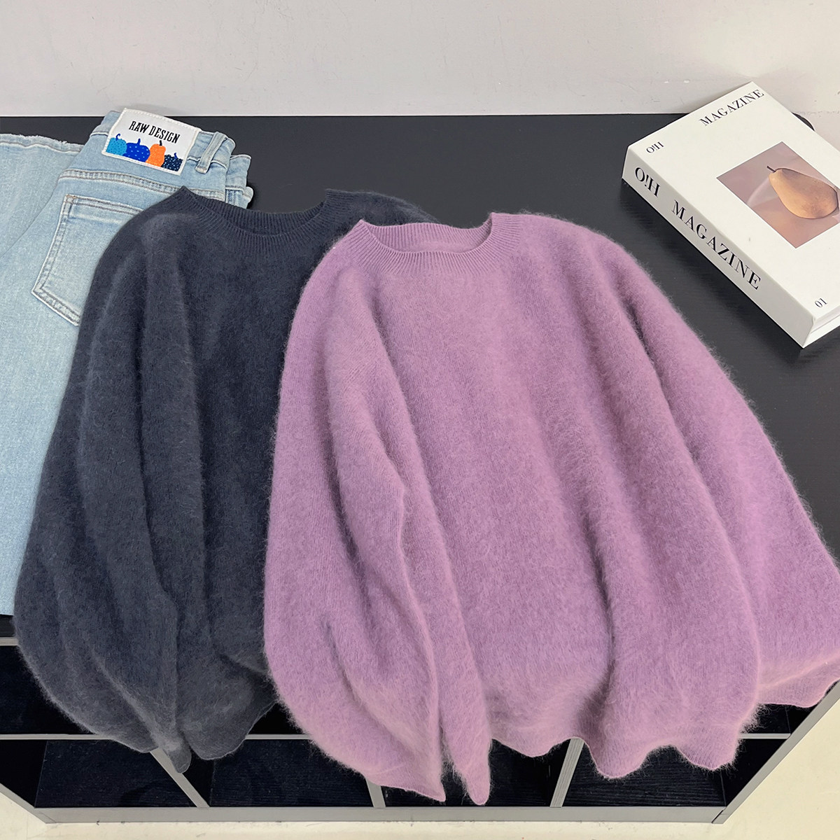 山羊绒羊毛拉绒~软糯亲肤圆领套头毛衣女秋冬新款针织衫保暖上衣,淘宝优惠券,粉丝福利购,淘宝优惠卷