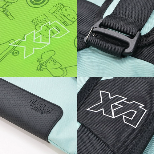 Скейтборд, защитное снаряжение, сумка-органайзер с двумя изогнутыми концами, рюкзак