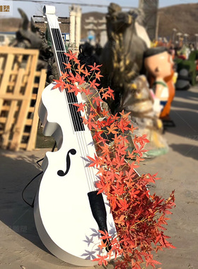 铁艺金属大提琴婚庆道具园林景观