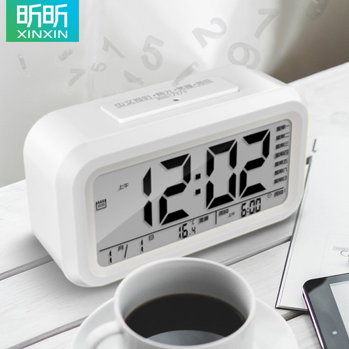 闹钟学生用起床神器2025新款智能多功能夜光时钟表儿童桌面电子 - 图1