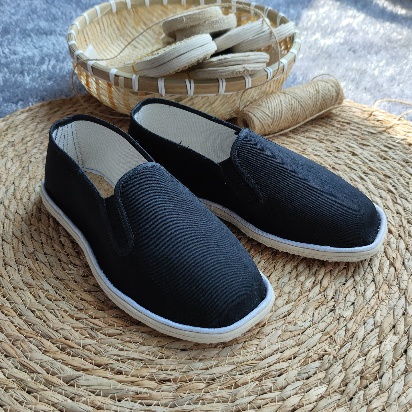 纯手工麻绳纳底布鞋男女千层防臭耐磨一脚蹬纯棉鞋玉米面浆糊制作,淘宝优惠券,粉丝福利购,淘宝优惠卷