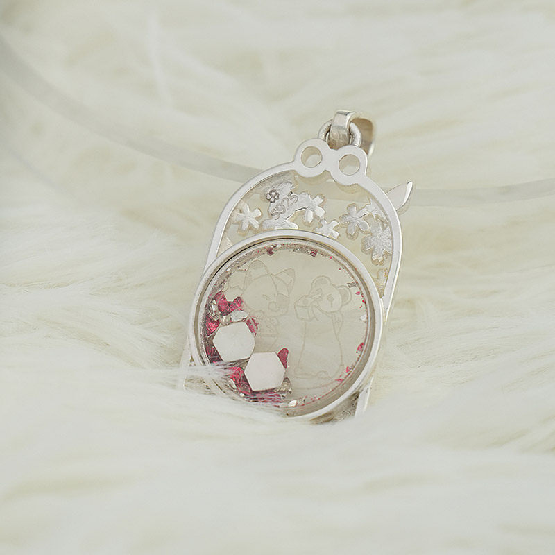 天官赐福正版联名摇摇乐项链国漫周边谢怜花城学生时尚吊坠银饰品,淘宝优惠券,粉丝福利购,淘宝优惠卷