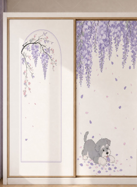 衣柜门翻新贴纸可爱装饰贴画防水