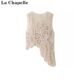 La Chapelle/La Chapelle ລະດູຮ້ອນແບບຊົນເຜົ່າແບບໃໝ່ crochet crochet hollow knitted camisole