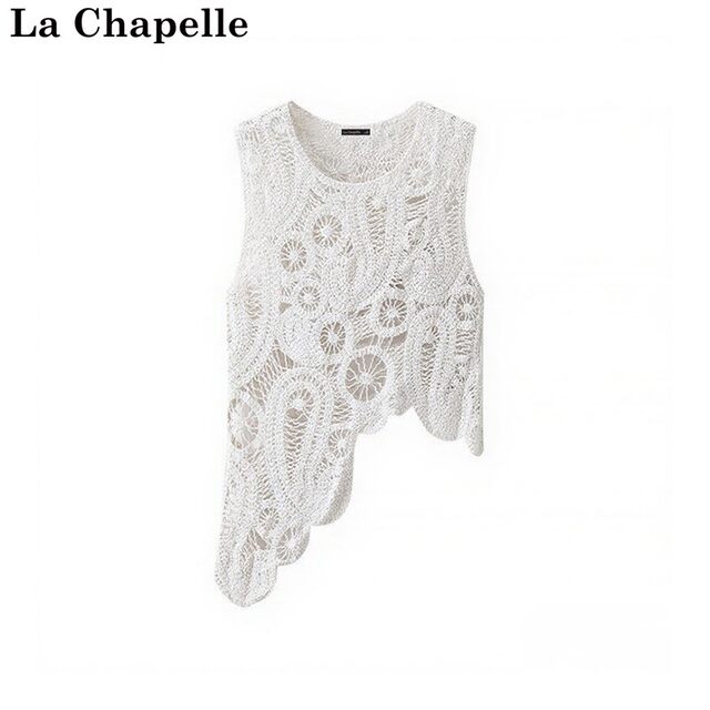La Chapelle/La Chapelle ລະດູຮ້ອນແບບຊົນເຜົ່າແບບໃໝ່ crochet crochet hollow knitted camisole