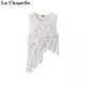 La Chapelle/La Chapelle ລະດູຮ້ອນແບບຊົນເຜົ່າແບບໃໝ່ crochet crochet hollow knitted camisole