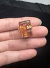 Pure natural ghost ring, 925 silver inlaid with live mouth, stone size 17*12mm, weight 7.4 grams, fidelity