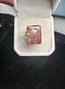 Pure natural ghost ring, 925 silver inlaid with live mouth, stone size 16*19mm, weight 10.1 grams, fidelity