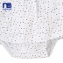 Mothercare Anh bé sơ sinh dài tay cổ tròn cotton cotton sơ sinh mới xếp li - Áo liền quần