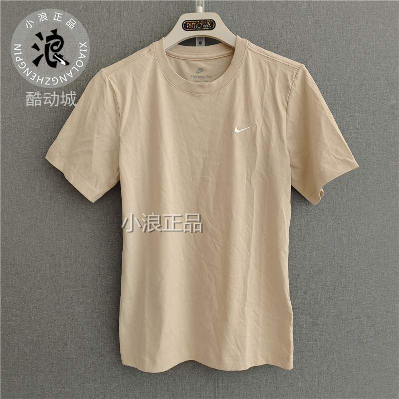 Nike SWOOSH CLUB刺绣小LOGO男子纯棉圆领短袖T恤DV9702 BV0508 - 图3