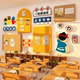 Kindergarten Lego robot classroom layout decoration technology exploration ai theme cultural wall felt board environmentally innovative materials