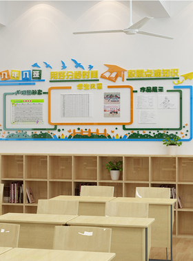 班级布置教室装饰黑板报公告栏荣