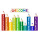 English classroom layout decoration kindergarten education training institution work environmental innovation culture wall stickers international school