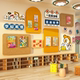 Kindergarten Lego robot classroom layout decoration technology exploration ai theme cultural wall felt board environmentally innovative materials