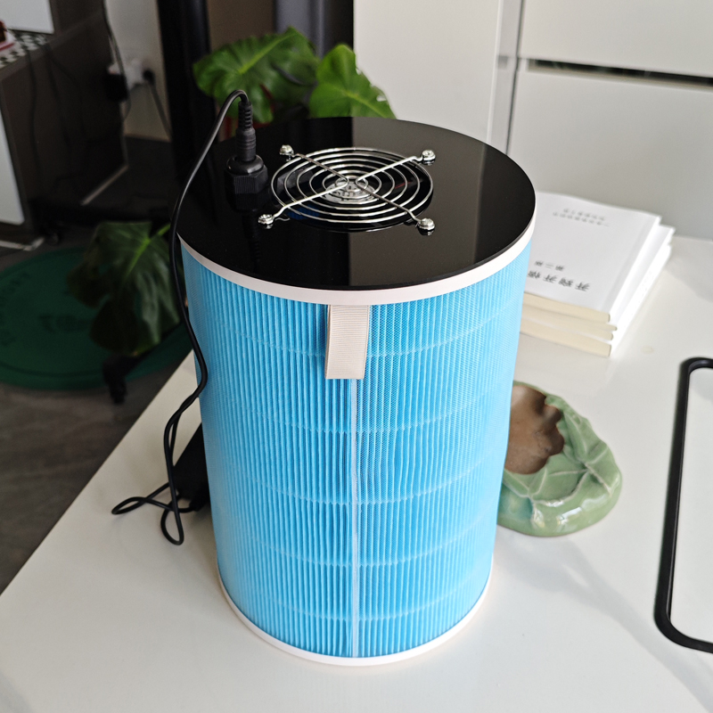 简易diy空气净化器风机小型家用净化机除甲醛异味滤芯烟味除尘机 - 图0