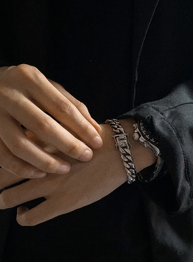 carmen卡门欧美潮牌嘻哈钛钢手链