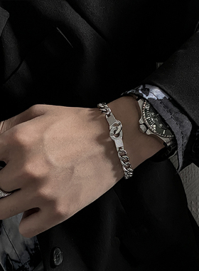 卡门简约手铐手链女夏轻奢小众男