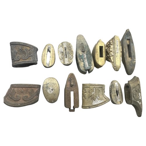 工厂处理 刀具护手 雕花铜护手铜档头铜尾档 直刀刀胚DIY配件零件 - 图3