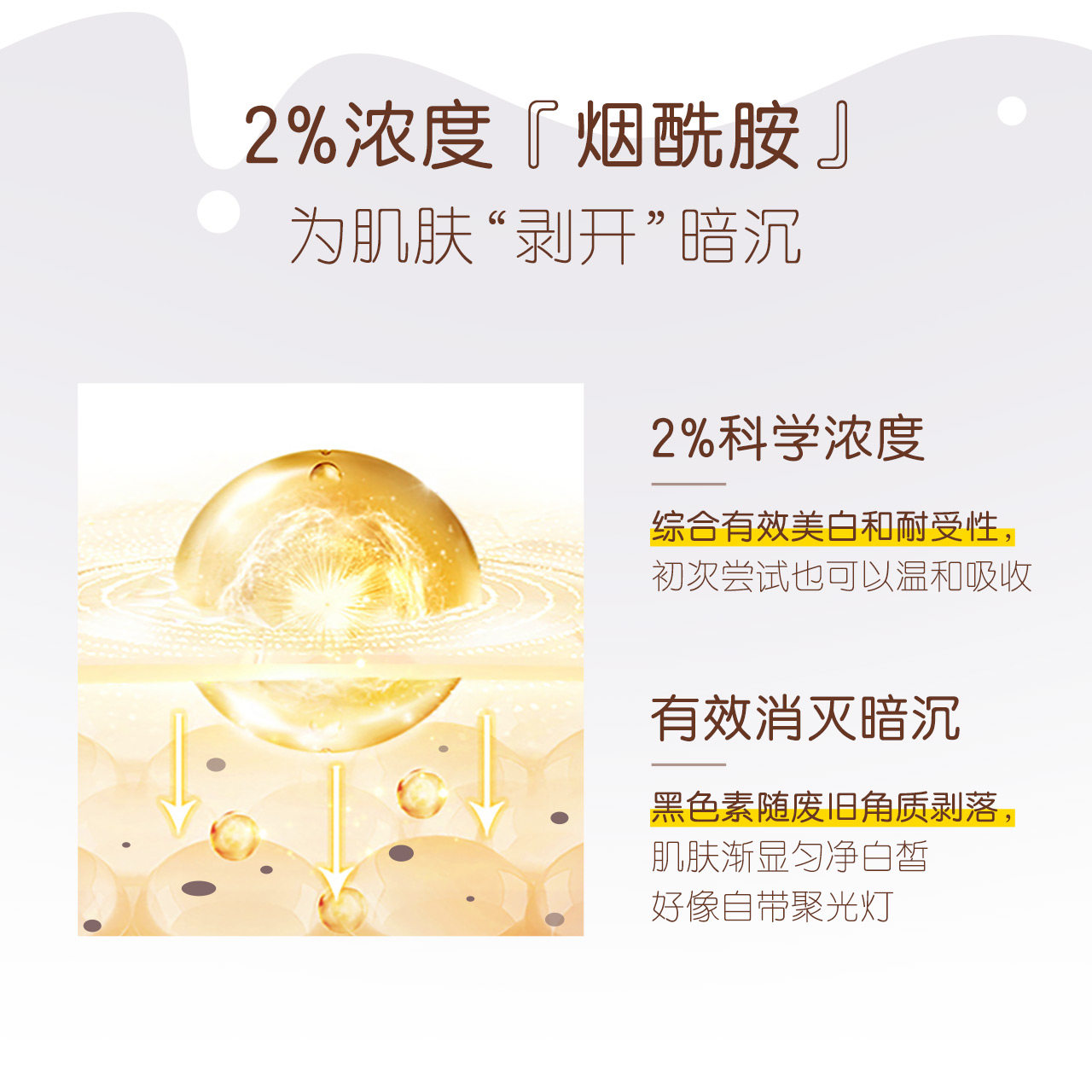 小迷糊烟酰胺提亮肤色改善黯沉晚霜 小迷糊乳液/面霜