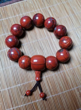 战国红红玛瑙手串男女节日礼物